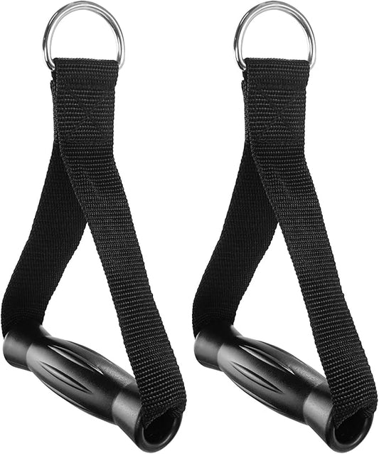 Luwint Excercise Handles, Heavy Duty Cable Machine Attachments Resistant Band Handles Gym Equipment Accessories, 1 Pair