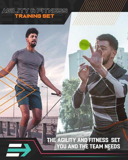 EXALTER Agility & Fitness Equipment Set for Training Coordination, Strength, and Power for Outdoor and Indoor Workouts