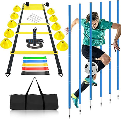 Soccer Agility Training Poles Equipment 6 Flexible