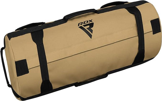 RDX Sandbag for Fitness Weights Training, Unfilled Power Bags with Handles, 5-200 LBs Adjustable Weighted Slam Bag for Strength Powerlifting Running Heavy Workout Home Gym Exercise, SOLD AS UNFILLED