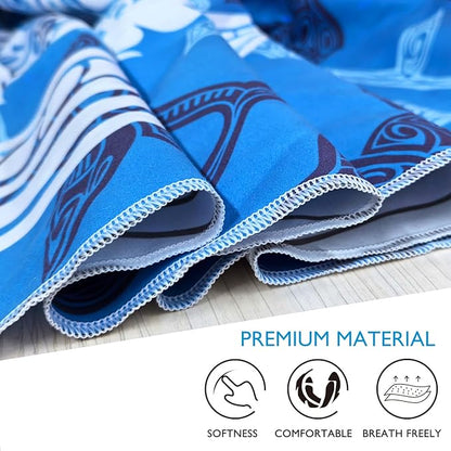 Beach Towel - Microfiber Beach Towels(63" x 32" - 1Pcs)- Quick Dry Sand Proof Absorbent Compact Beach Blanket - Lightweight Towel for Beach Swimming Surfing Sports Yoga Gym(Turtle)