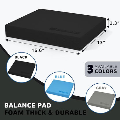 Balance Pad, Nonslip Foam Balance Pad, Professional Foam Exercise Pad for Fitness, Stability Training and Physical Therapy