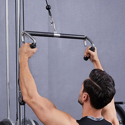 Pull-up Handle, Neutral Grip Attachment, Compatible with All Barbell Bars, Resistance Bands.