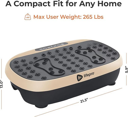 Lifepro Compact Vibration Plate Exercise Machine