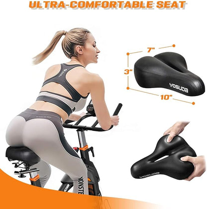 YOSUDA Light Commercial Exercise Bike for Home Magnetic Exercise Bike Stationary 350LB Capacity, Exercise Bike with Bluetooth, Indoor Cycling Bike with Tablet Mount & Comfortable Seat Cushion