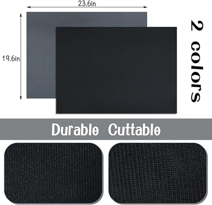 2 Pcs Non-Slip Workout Mat for Under Desk Elliptical Exerciser, Diatomite Exercise Mat for Ellipse Leg Exerciser Machine, Elliptical Machine Accessorie for Fitness Sport, Stability & Floor Protection