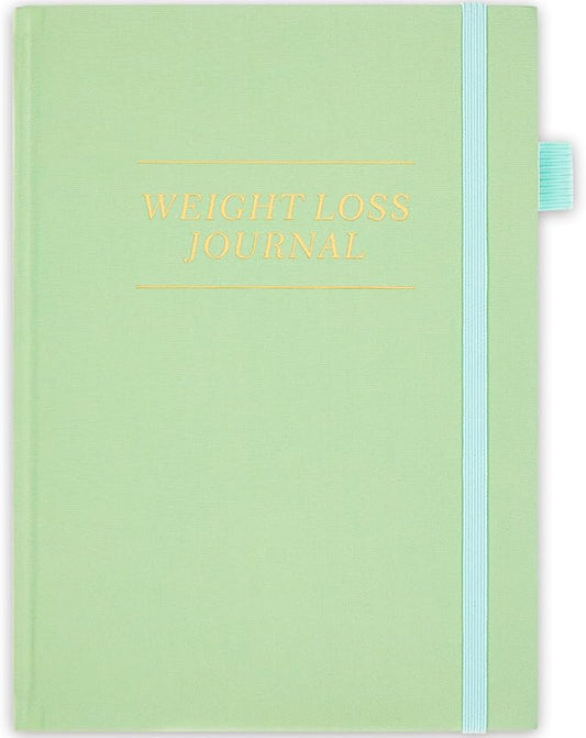 Weight Loss Journal for Women, 90 Days Food and Fitness Planner, Calories Counter Book to Track Meal And Exercise, Weightlifting Journal Home Gym Accessories Gift-Green