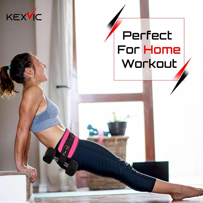 Hip Thrust Belt for Exercise- Booty Belt for Heavy Dumbbells, Kettlebells Weight Use- Premium Padded Hip Thrust Slip Resistant Home Gym Workout Belt- Booty Builder Glute Workout Equipment