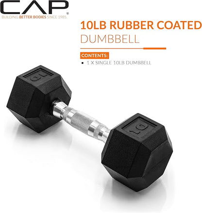 CAP Barbell Coated Hex Dumbbell Weight