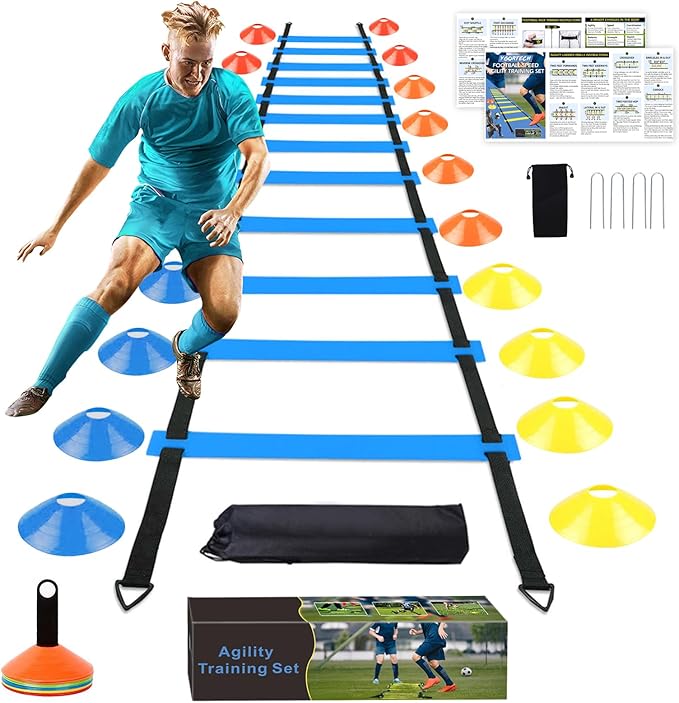 Football Speed Agility Training Set Agility Ladder 12