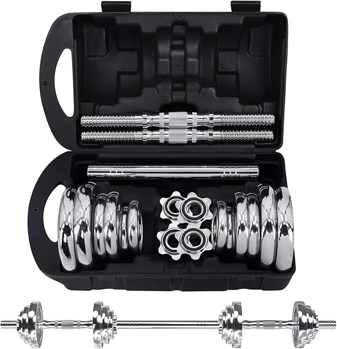 VIVITORY Fitness Dumbbells Set 44/66Lbs, with