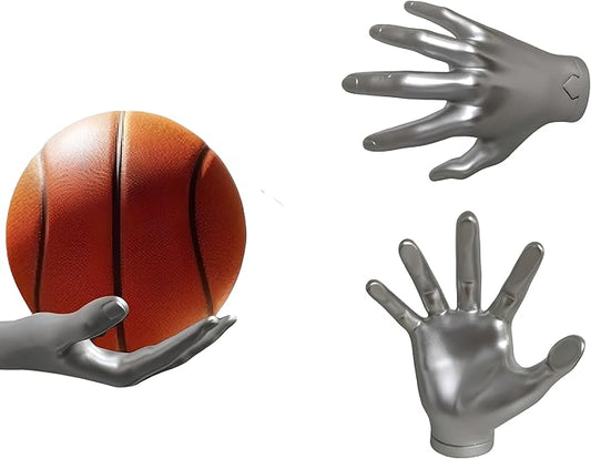 Handmade Safety Wall Mounted Basketball Display Stand Hand Shaped Ball Rack Storage with Screws wallmounted Handheld Display Stand Suitable for Basketball and Football