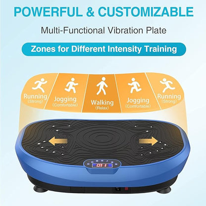 AXV Vibration Plate Exercise Machine Whole Body Workout Power Vibrate Fitness Platform Vibrating Machine Exercise Board for Weight Loss Shaping Toning Wellness Home Gyms Workout