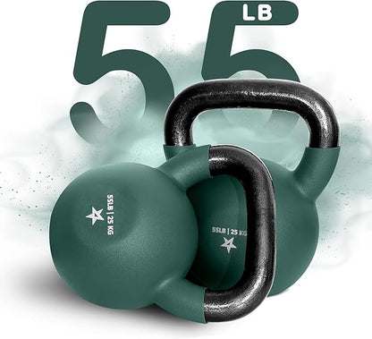 Yes4All Neoprene Coated/Adjustable Kettlebell & Kettlebell Sets - Hand Weights for Home Gym & Dumbbell Weight Set training