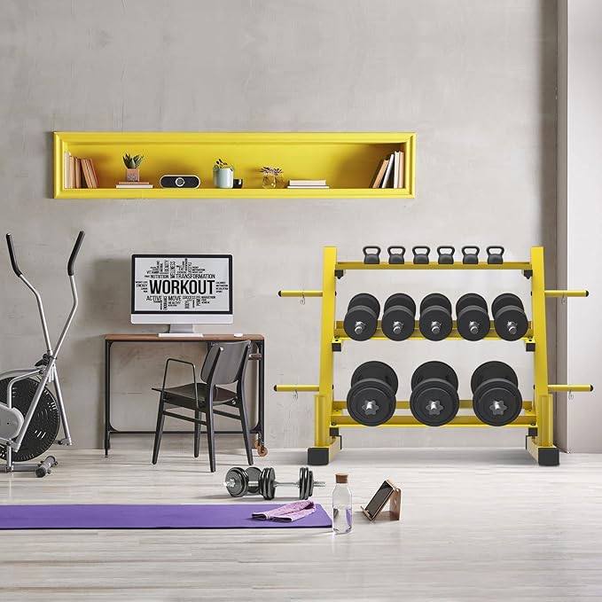 Dumbbell Rack Multifunctional Weight Stand for Home Gym