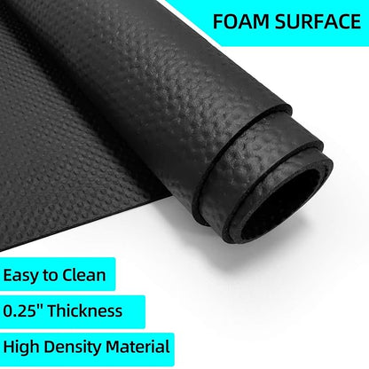 Exercise Equipment Mat - Treadmill Mat, Stationary Bike Mat, Exercise Mat, Gym Equipment Waterproof Mat, Jump Rope Mat Use On Hardwood Floors and Carpet Protection (Small - 47.3" x 23.6")