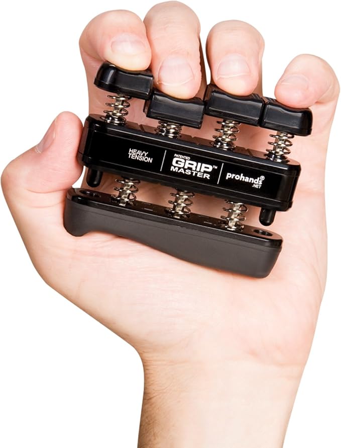 Gripmaster Hand Exerciser, Finger Exerciser (Hand Grip Strengthener), Spring-Loaded, Finger-Piston System, Isolate & Exercise Each Finger