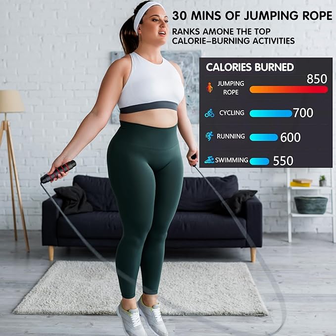 Jump Rope, Exercise Jumprope for Men Women and Kids Workout,Rapid Speed Jumping Rope for Cardio and Endurance Training,for Home Aerobic Exercise Equipment