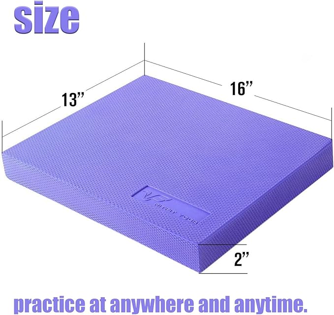 RitFit Balance Foam Pad - 2 inch TPE Non-Slip Mat for Fitness & Balance Exercises,Yoga, Physical Therapy, Knee Cushion with Multi Colors