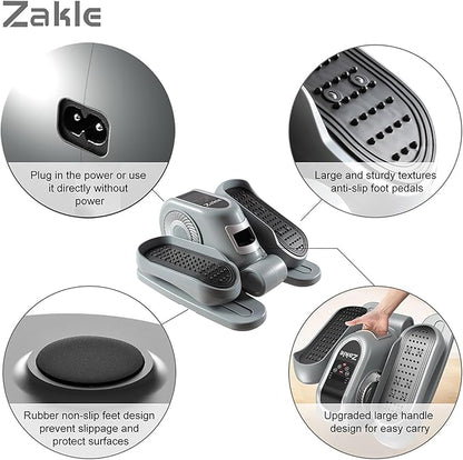 Zakle Under Desk Elliptical Machine 12 Adjustable