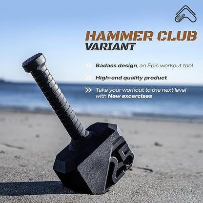 Tribe WOD Hammer Kettlebell 15-70lb + Adjustable | Cross Training Workout Equipment for Muscle Building, Cardio Fitness, Weights for Women & Men | Strength Training Kettlebells- New