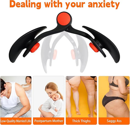 Thigh & Hip Strengtheners, Medium, Black Orange Red