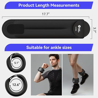 Ankle Weights,Strength Training Weight Sets For Men Women,Leg Weight Straps for Fitness,Yoga,Running,Workout