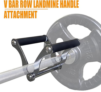 Viking Press Landmine Handle for 2-Inch Barbell, T-Bar Row Attachment Core Strength Training Accessories, Shoulder Press Landmine Attachment Equipment