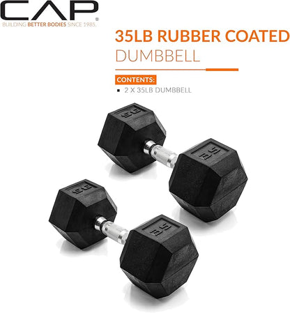 CAP Barbell Coated Dumbbell Weight Pairs | Multiple Options