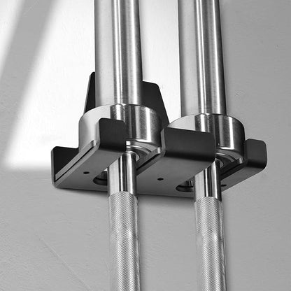 Yes4All Vertical Wall Mounted Olympic Barbell Holder, Barbell Storage Rack, Hanging Barbell Rack for Home Fitness Equipment