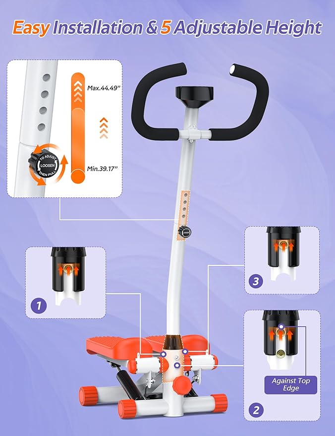 Amicus Mini Stepper for Exercise 330lbs Weight