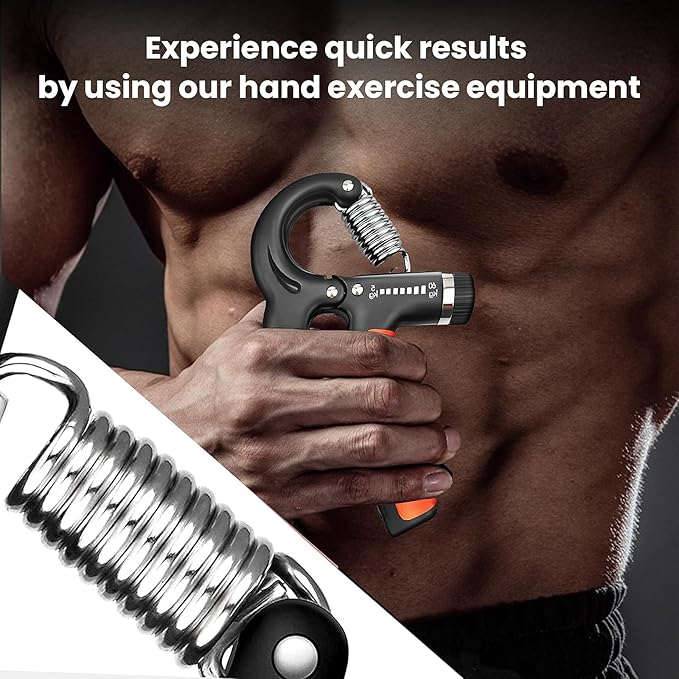 Grip Strength Trainer Kit,Finger Strengthener,Hand Grip Strengthener,Hand Extension Exerciser,Stress Relief Ball and Forearm Workout Ring for Muscle Building and Injury Recovery for Athletes