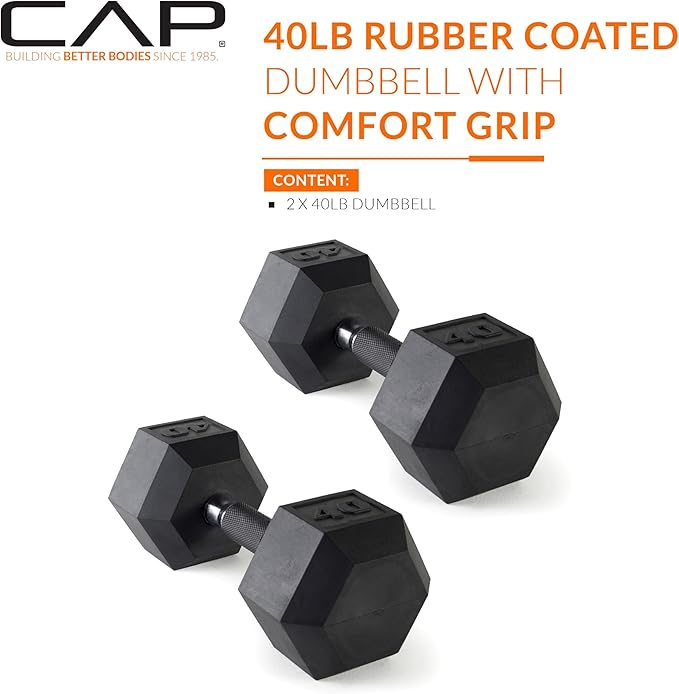 CAP Barbell Coated Dumbbell Weight Pairs