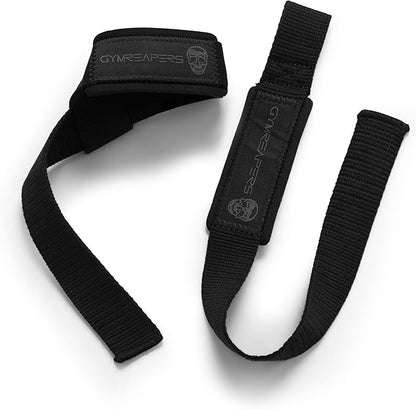 Gymreapers Lifting Wrist Straps for Weightlifting, Bodybuilding, Powerlifting, Strength Training, & Deadlifts - Padded Neoprene with 18 inch Cotton