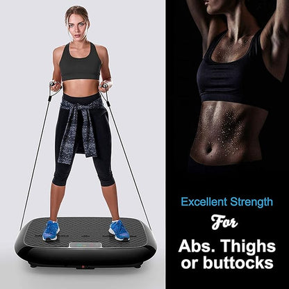 Vibration Plate, Whole Body Vibration Platform Exercise Machine with Bluetooth Speaker, Home Fitness Equipment for Weight Loss & Toning(Jumbo Size)