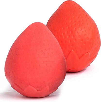 Hand Therapy Fruit Squish Ball Pair - Stress Balls for Adults, Stress Ball, Squishy Ball, Stress Balls, Squeeze Ball, Hand Therapy Ball, Fidget Ball - Strawberry