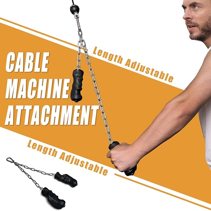 KORIKAHM Cable Machine Attachment with Upgraded Ergonomic Gym Handles