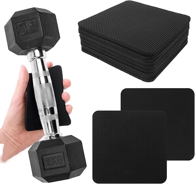 Thinp 10 Pcs Gym Grip Pads for Weight Lifting Pullup & Dip Gym Glovesneoprene Grip Pads for Weightlifting Neoprene Comfort Weightlifting Hand Grips Workout Pads for Men Women No Sweaty Hands