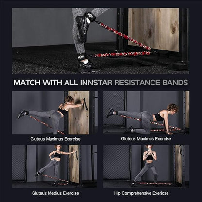 INNSTAR Resistance Bands Accessories Exercise Bands Attachment，Fitness Handles, Workout Bar for Home Gym Workout Full Body Workout