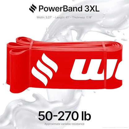 Weller Powerband. Free Workout iPhone App, Loop Bands to Build Muscle, Home Gym, Fitness, Workout, Exercise, Heavy Duty, Powerlifting, Pull-up, Mobility, Stretching, Warm up