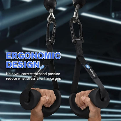 Ergonomic Exercise Handles for Cable Machine Attachments, Pilates, Strength Training Workout，Resistance Bands Heavy Duty Working Out Handles Accessories