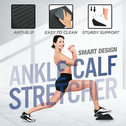 Yes4All Ankle Calf Stretcher 450LBS Rubber, Slant Board Improving Mobility & Flexibility, Anti Slip & Ergonomic Squat Wedges