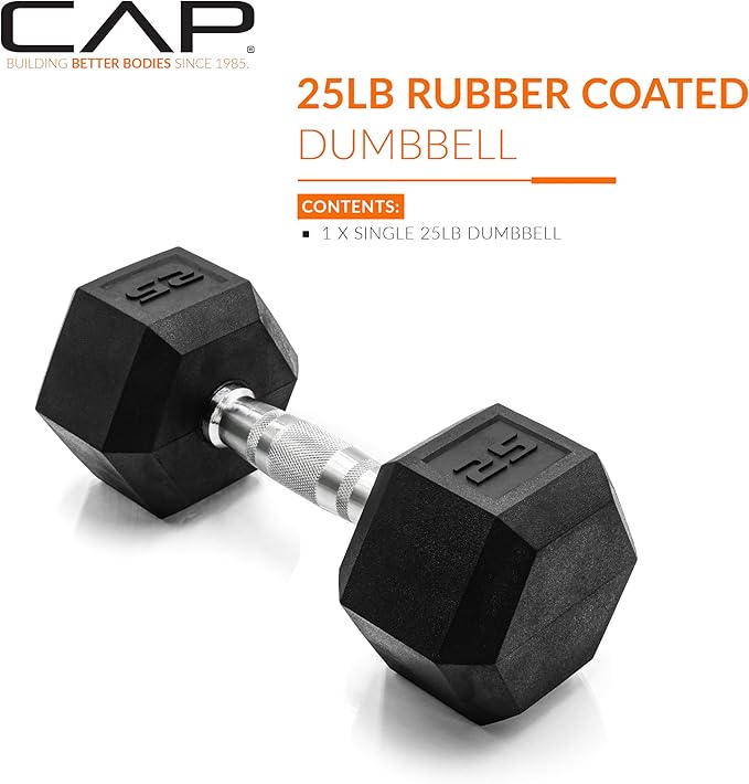 CAP Barbell Coated Hex Dumbbell Weight