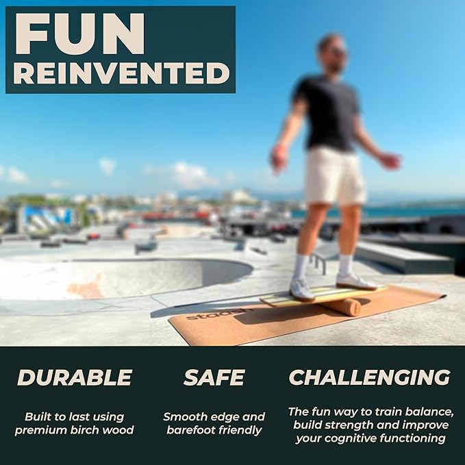 STAASH® Balance board trainer - incl. full accessories - Mate + FREE Videos Training Program