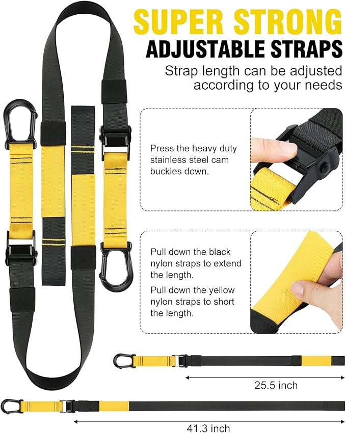 Home Resistance Training Kit, Resistance Trainer Fitness Straps for Full Body Workout, Bodyweight Resistance Bands with Handles, Door Anchor, Heavy Duty Exercise Bands for Home Gym Workout Equipment