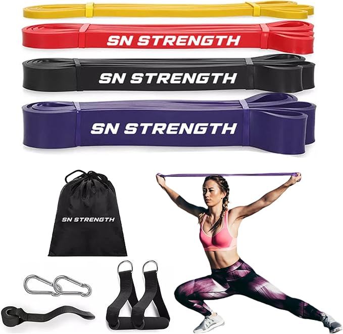 Premium Exercise Resistance Bands for Pull-up Assistance or Resistance Bands Home Workout Garage Gym Accessories