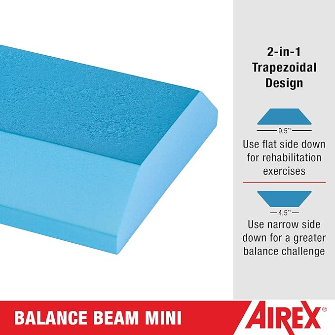 AIREX Balance Pad – Stability Trainer for Balance, Stretching, Physical Therapy, Exercise, Mobility, Rehabilitation and Core Training Non-Slip Closed Cell Foam Premium Balance Pad