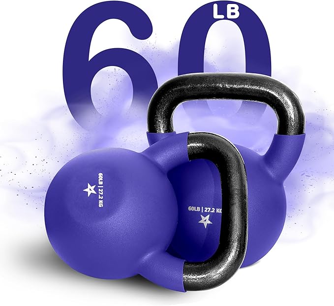 Yes4All Neoprene Coated/Adjustable Kettlebell & Kettlebell Sets - Hand Weights for Home Gym & Dumbbell Weight Set training