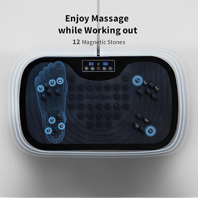 Vibration Plate Exercise Machine, Exercise Equipment for Whole Body, Power Plate Vibration Platform, Vibration Plate for Home Fitness, Shaping, Training, Recovery, and Weight Loss