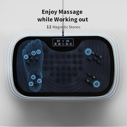 Vibration Plate Exercise Machine, Exercise Equipment for Whole Body, Power Plate Vibration Platform, Vibration Plate for Home Fitness, Shaping, Training, Recovery, and Weight Loss